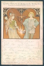 Cartolina artista firmata usato  Gambolo