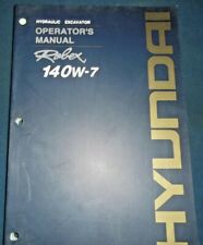 LIVRO MANUAL DE OPERAÇÃO E MANUTENÇÃO DO OPERADOR DE ESCAVADEIRA HYUNDAI ROBEX 140W-7 comprar usado  Enviando para Brazil