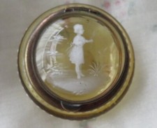 Mary gregory amber for sale  SOWERBY BRIDGE