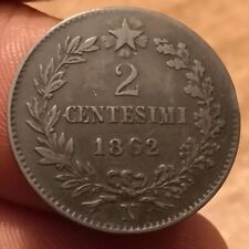 Moneta centesimi 1862 usato  Olbia
