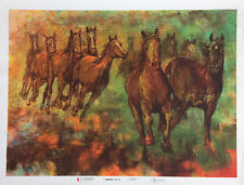 Marta Mangiabene Serigrafía En Lona Potros 50x70 Año 2009 comprar usado  Enviando para Brazil