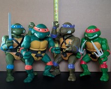 Bonecos Teenage Mutant Ninja Turtles Giant tamanho 13" | Playmates, 1989, Conjunto de 4 comprar usado Bonecos Teenage Mutant Ninja Turtles Giant tamanho 13" | Playmates, 1989, Conjunto de 4 comprar usado  Enviando para Brazil