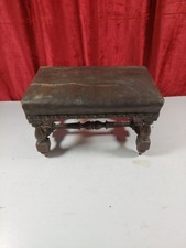 Antique leather topped for sale  ROSSENDALE