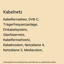 Kabelnetz kabelfernsehen dvb gebraucht kaufen  Trebbin