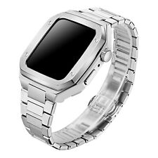 Pulseira de aço inoxidável para Apple Watch 9/8/7 45mm iWatch kit MOD 6/5/4 44mm comprar usado Pulseira de aço inoxidável para Apple Watch 9/8/7 45mm iWatch kit MOD 6/5/4 44mm comprar usado  Enviando para Brazil