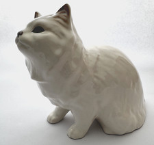 Boneco de gato persa branco vintage SYLVAC - sentado - 15cm de altura - grátis Reino Unido P&P, usado comprar usado  Enviando para Brazil