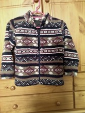 Patterned fleece jacket for sale  CALLINGTON