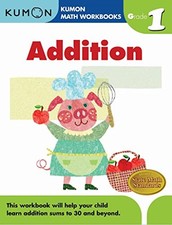 Kumon Grade 1 Addition (Calculation Math Workbooks), Ages 6-7, 96 pages (Kum... comprar usado  Enviando para Brazil
