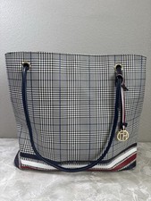 Bolsa tote Tommy Hilfiger grande feminina azul branco vermelho ouro berloque comprar usado  Enviando para Brazil