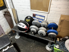 Dumbell set rack for sale  LONDON