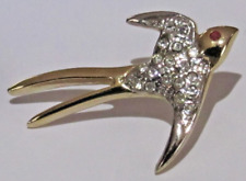 Pin hirondelle strass d'occasion  Maintenon