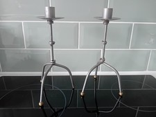 Nice set...metal..pair ...cand for sale  ST. AUSTELL