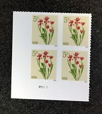2024EUA #5900 5c tulipas vermelhas - bloco de prato de 4 flores em perfeito estado NH comprar usado  Enviando para Brazil