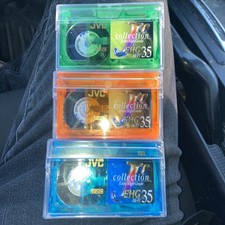 Fita de vídeo compacta JVC TC-35 EHG VHS-C 35 Hi-Fi em branco - 3 - Laranja verde azul comprar usado  Enviando para Brazil