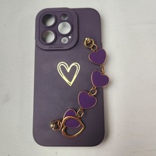 Capa telefone corrente coração roxa iPhone 11 e iPhone 13 Pro Max comprar usado  Enviando para Brazil