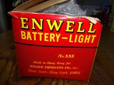 Usado, VINTAGE NOVO ENWELL 2 FEIXES 2 CÉLULAS FAROL BOLA BATERIA BICICLETA LUZ COM CAIXA comprar usado  Enviando para Brazil