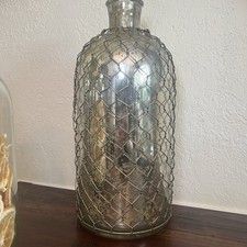 Decoração de garrafa de vidro mercúrio vintage grande fazenda Cottagecore 13 polegadas de altura comprar usado  Enviando para Brazil