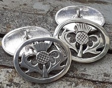 Silver cufflinks scottish for sale  BOSTON