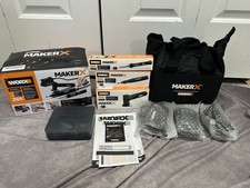 Worx MAKERX WX991L 3 peças kit combo de ferramentas de artesanato rebarbadora rotativa madeira e metal comprar usado  Enviando para Brazil