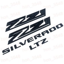Kit de emblema placa de identificação 4 peças preto fosco 2019-2024 Chevrolet Silverado LTZ Z71 comprar usado  Enviando para Brazil