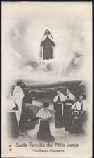 Cartão sagrado antigo de Santa Teresita santino imagem pieuse estampa comprar usado  Enviando para Brazil