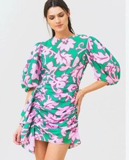 Usado, Vestido RHODE Pia rosa e verde mini floral tamanho pequeno RTR comprar usado  Enviando para Brazil