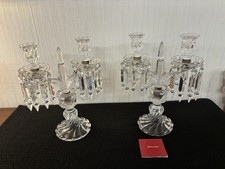Paire girandoles cristal d'occasion  Baccarat