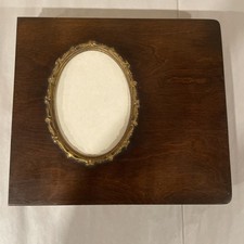 Álbum de fotos vintage de madeira PhotoCurio com cantos de latão serve para 26 fotos 8x10 comprar usado  Enviando para Brazil