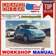 Fiat 500 (2007–2014) Manual de Serviço de Reparo – Guia de Manutenção de Oficina de Fábrica comprar usado  Enviando para Brazil