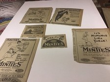 Coleção de 6 anúncios antigos de confeitaria Minties década de 1920 década de 1930 comprar usado  Enviando para Brazil