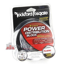 Rockford Fosgate RFD4 4 AWG bloco de distribuição de áudio veicular com 3 terminais de saída  comprar usado  Enviando para Brazil