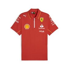 Camisa polo Ferrari F1, vermelha, Leclerc, Hamilton, adulta, mercadoria oficial comprar usado  Enviando para Brazil