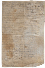 Acte notarié 1662 d'occasion  Port-en-Bessin-Huppain
