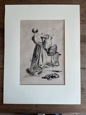 Ancien dessin encre d'occasion  Créon
