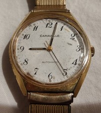 Usado, 1979 RELÓGIO DE PULSO MASCULINO CARAVELLE (BULOVA) AUTOMÁTICO 1351.50 CAL 17J - FUNCIONA - PRECISA DE CRISTAL comprar usado  Enviando para Brazil