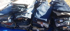 25 pares de calças jeans/trabalho azuis masculinas venda a granel muitas marcas lotes e tamanhos mistos comprar usado  Enviando para Brazil