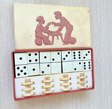 Usado, Conjunto de dominó soviético vintage com balcão jogo de mesa de plástico da URSSS comprar usado  Enviando para Brazil