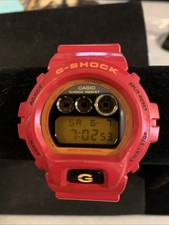 1995 RED Casio G Shock DW6900CB relógio unissex vermelho e laranja AUTÊNTICO corrida comprar usado  Enviando para Brazil