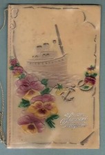 Biglietto augurale calcografic usato Biglietto augurale calcografic usato  Trappeto