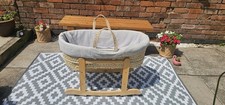 Rocking moses basket for sale  LEICESTER