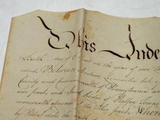 1800 antico deed usato  Spedire a Italy