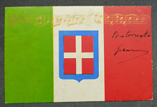 Cartolina bandiera italiana usato  Cuneo