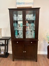 Espresso wood curio for sale  North Scituate