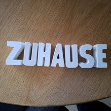 Zuhause buchstaben schriftzug gebraucht kaufen  Großbottwar