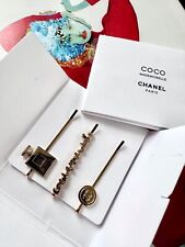 ‼️🔻COCO MADEMOISELLE CHANEL Set 3 Haarschieber VIP Haar-Clip Brosche Pin Gold comprar usado  Enviando para Brazil