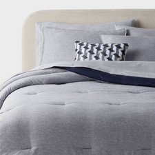 8pc queen chambray for sale  USA