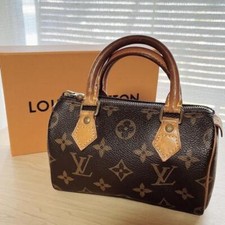 Mini bolsa de mão LOUIS VUITTON monograma Speedy Nano marrom usada feminina #4 comprar usado  Enviando para Brazil