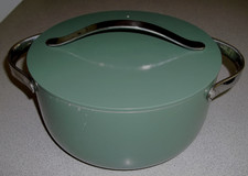 CARAWAY HOME 6,5 qt forno holandês de cerâmica em sálvia antiaderente redondo com tampa comprar usado  Enviando para Brazil