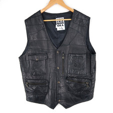 Vintage black leather for sale  HULL