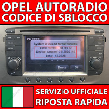 Usado, ✅OPEL RADIO CODICE DI SBLOCCO TOUCH & CONNECT ASTRA CORSA MERIVA INSIGNIA✅ comprar usado  Enviando para Brazil